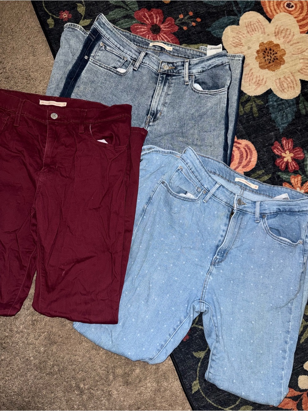 Levi's 721/720 high Rise Skinny Jeans BUNDLE